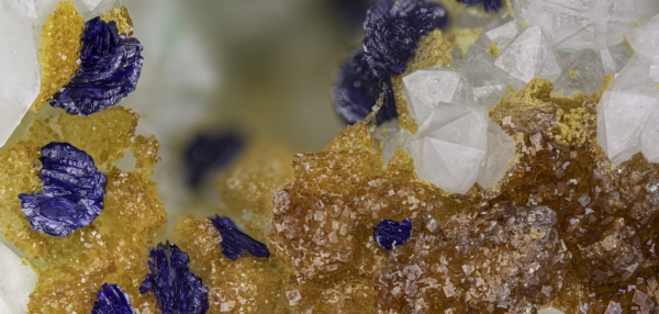 Clinoclase Azurite & Bariopharmacosiderite